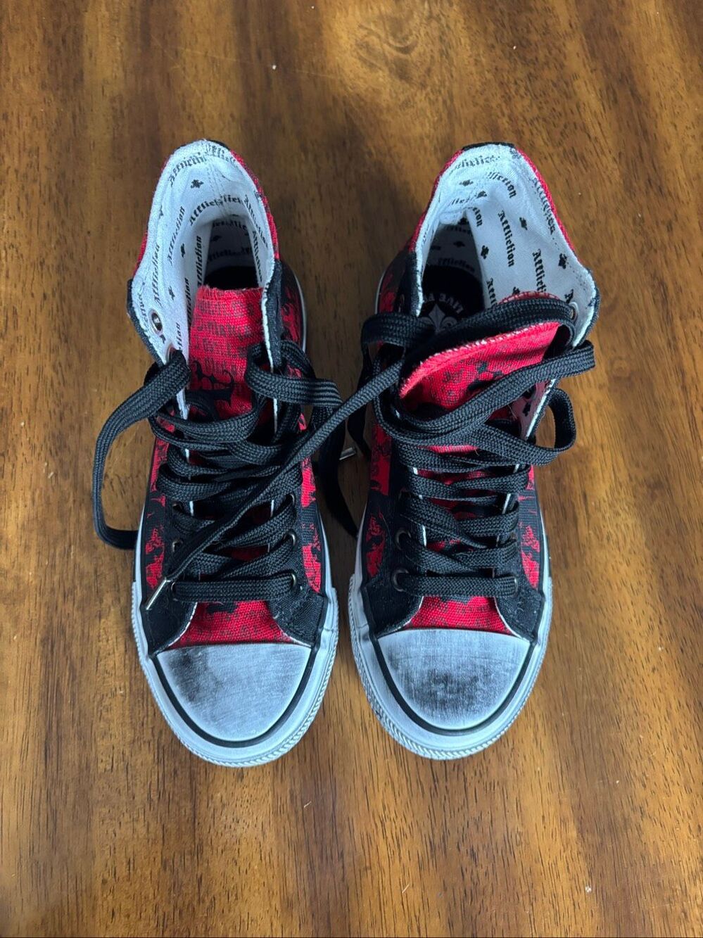 Affliction graffiti sneakers, NWOT